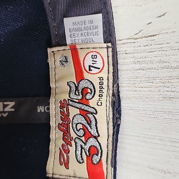 Zephyr 32/5 Chopped navy blue gold Norte Dame Fighting Irish hat cap Size 7 1/8 - Picture 9 of 9